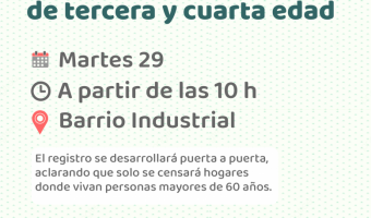 CONTINA EL 1 CENSO PARA LA TERCERA Y CUARTA EDAD EN VILLA GESELL